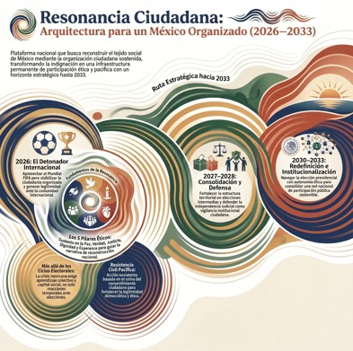 260525 Resonancia Ciudadana - México Organizado 2026-2033 - Infografía Cuadrada - 